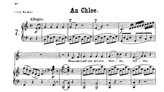 An Chloe (Wolfgang Amadeus Mozar)