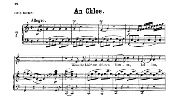 An Chloe (Wolfgang Amadeus Mozar)